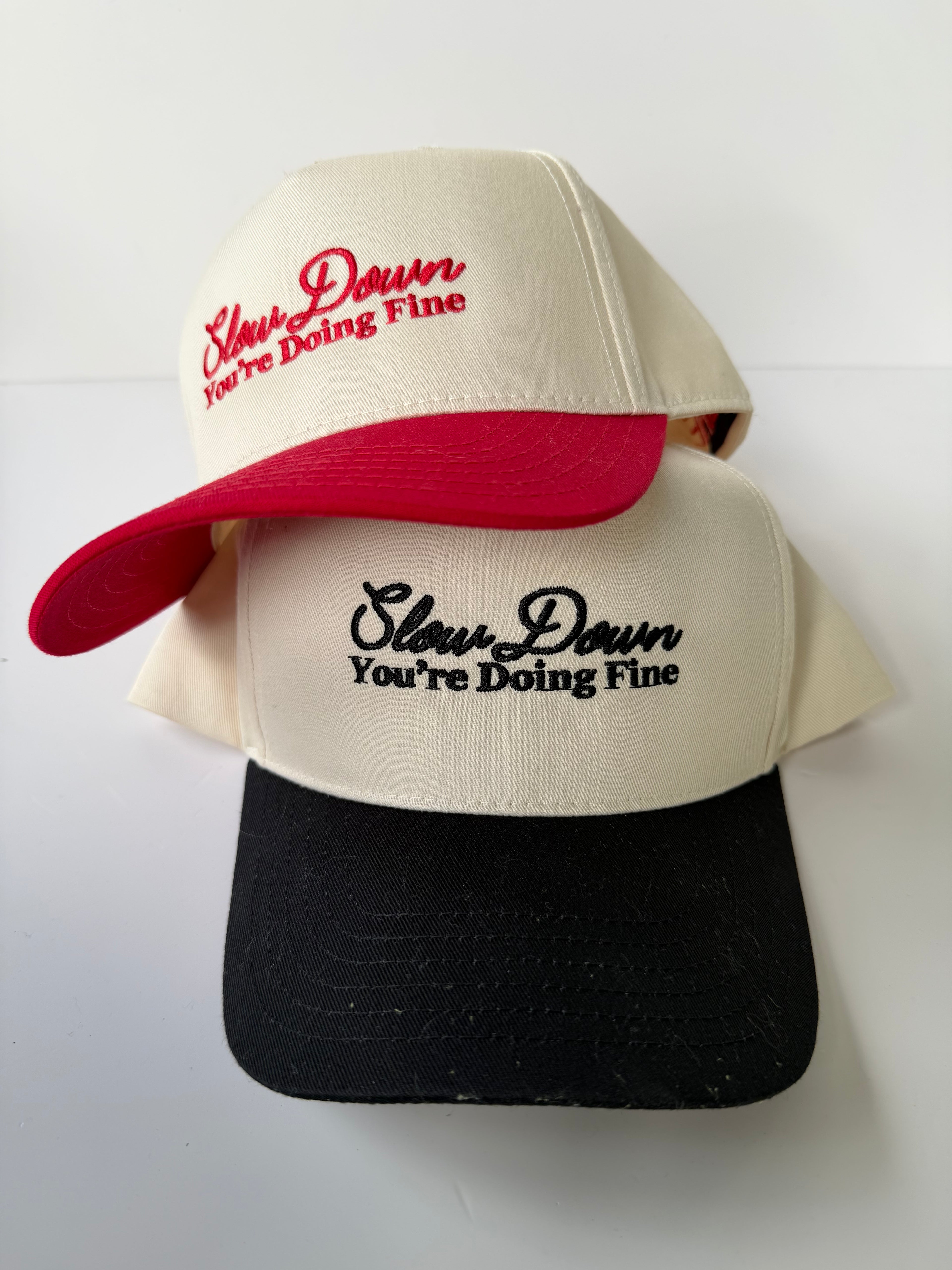 Slow Down Canvas Structured Hat