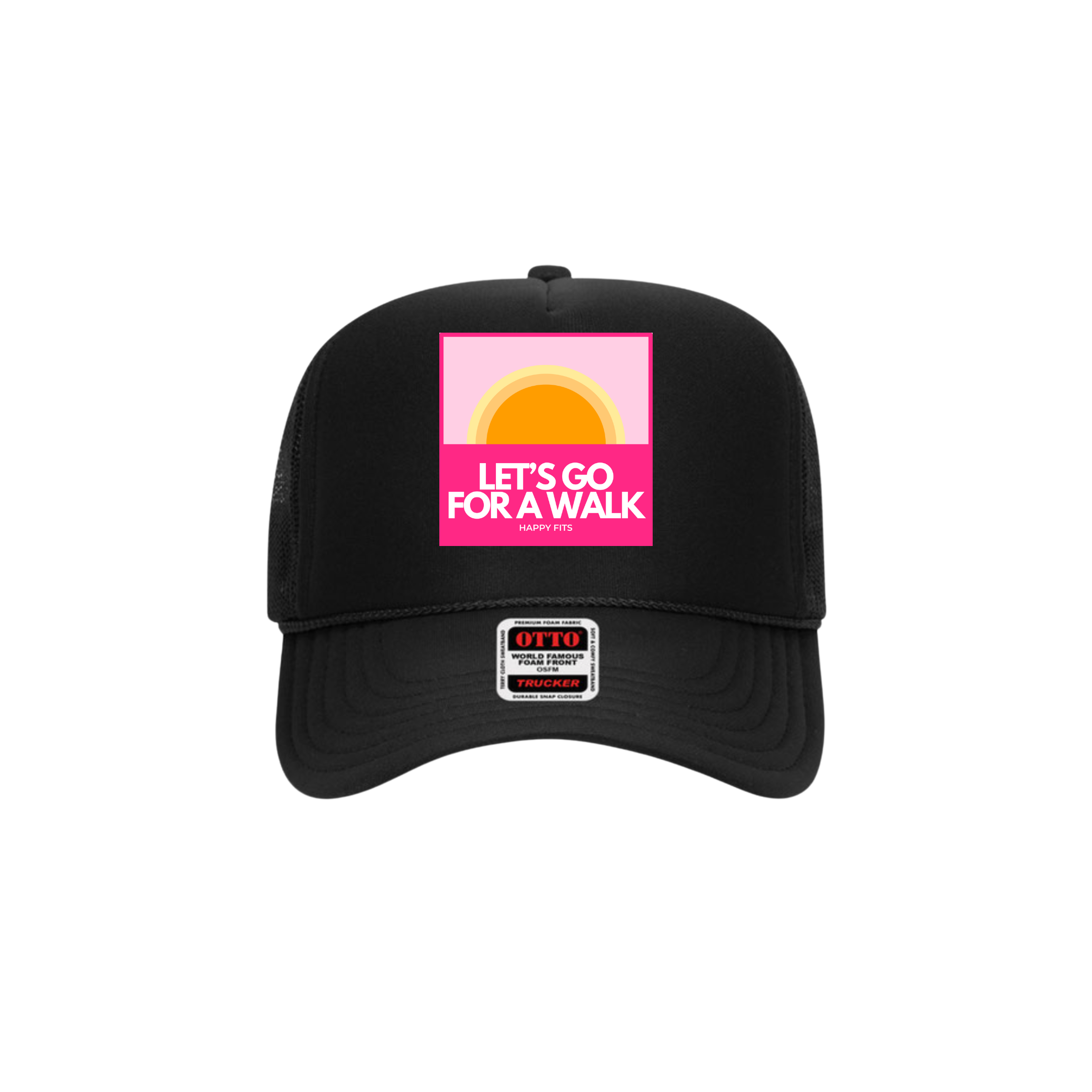 Let’s Go For A Walk Patch Trucker Hat