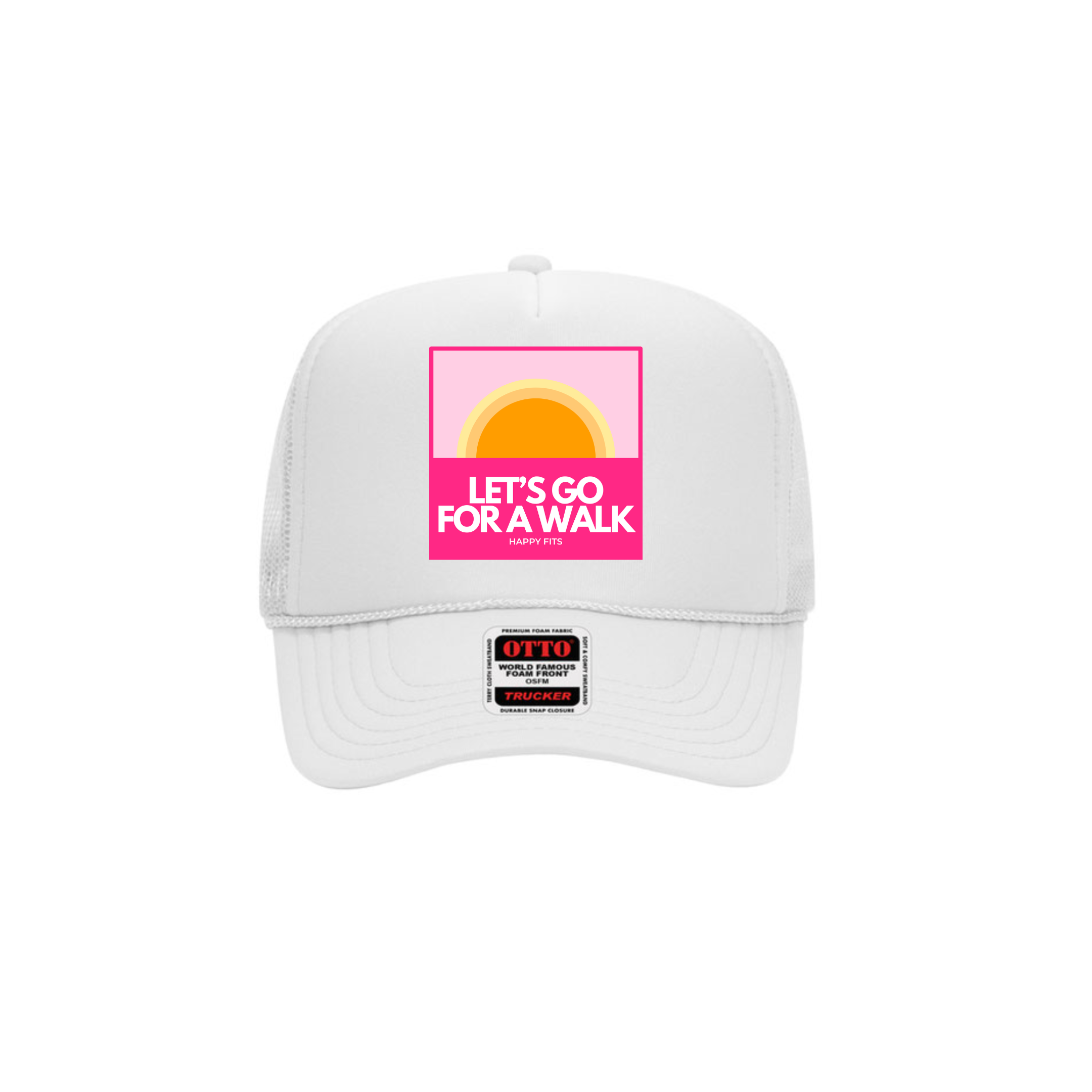 Let’s Go For A Walk Patch Trucker Hat