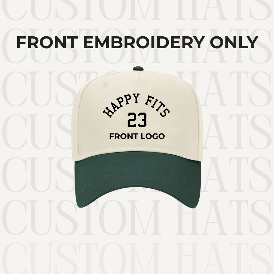 Custom Embroidered Hat (Single Order)