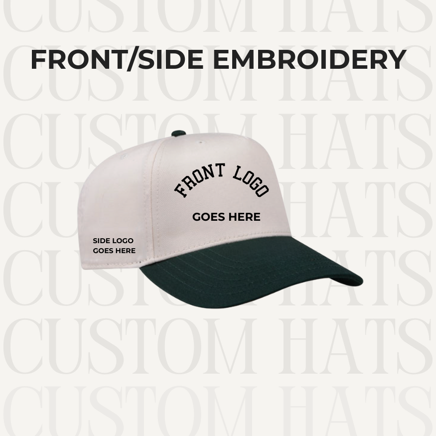 Custom Embroidered Hat (Single Order)