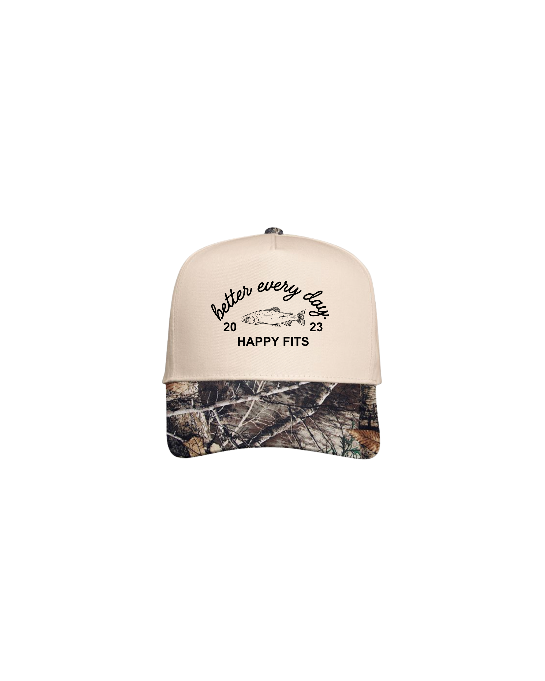 Better Every Day Embroidered Hat: Fish
