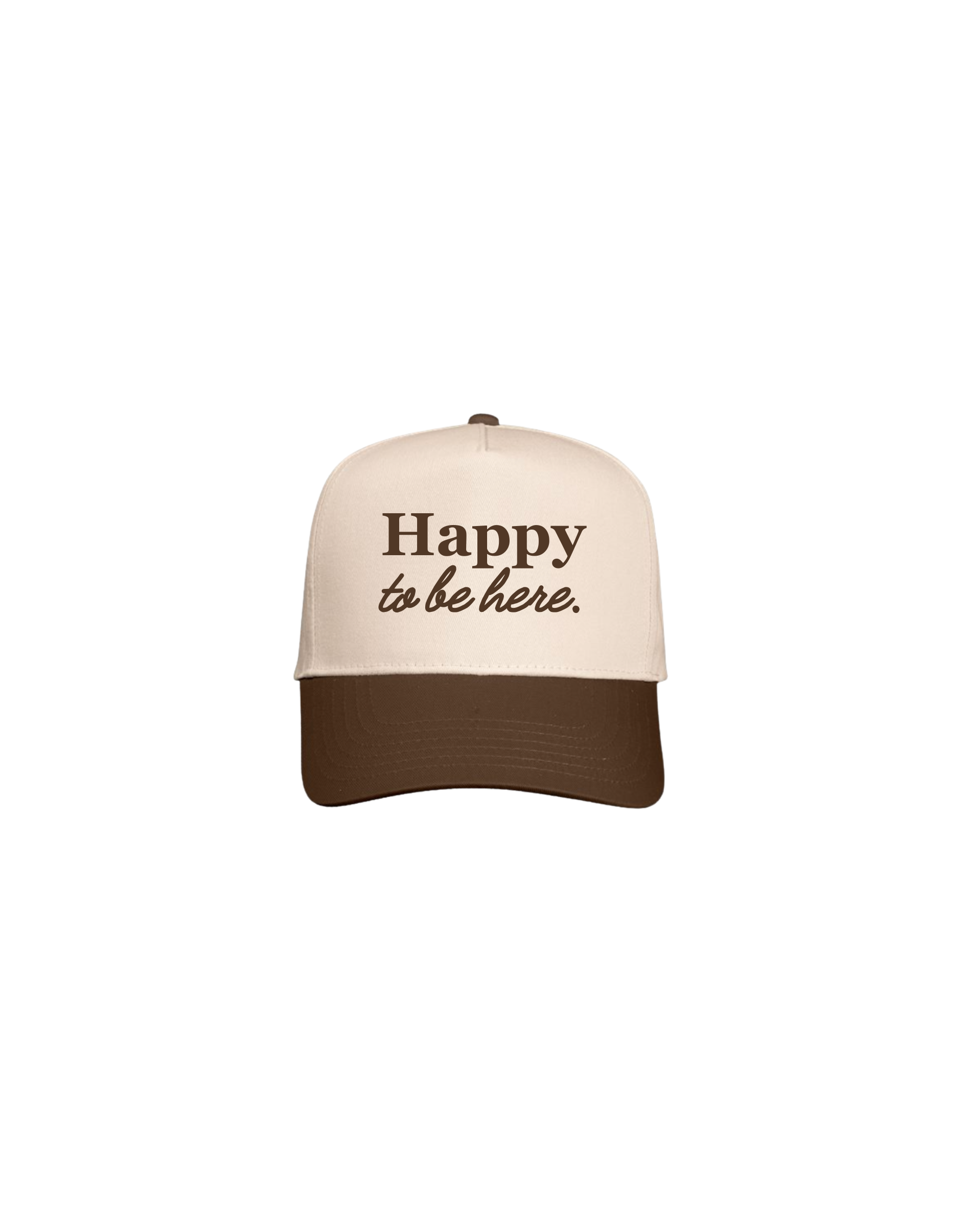 Happy to be here Structured Canvas Hat