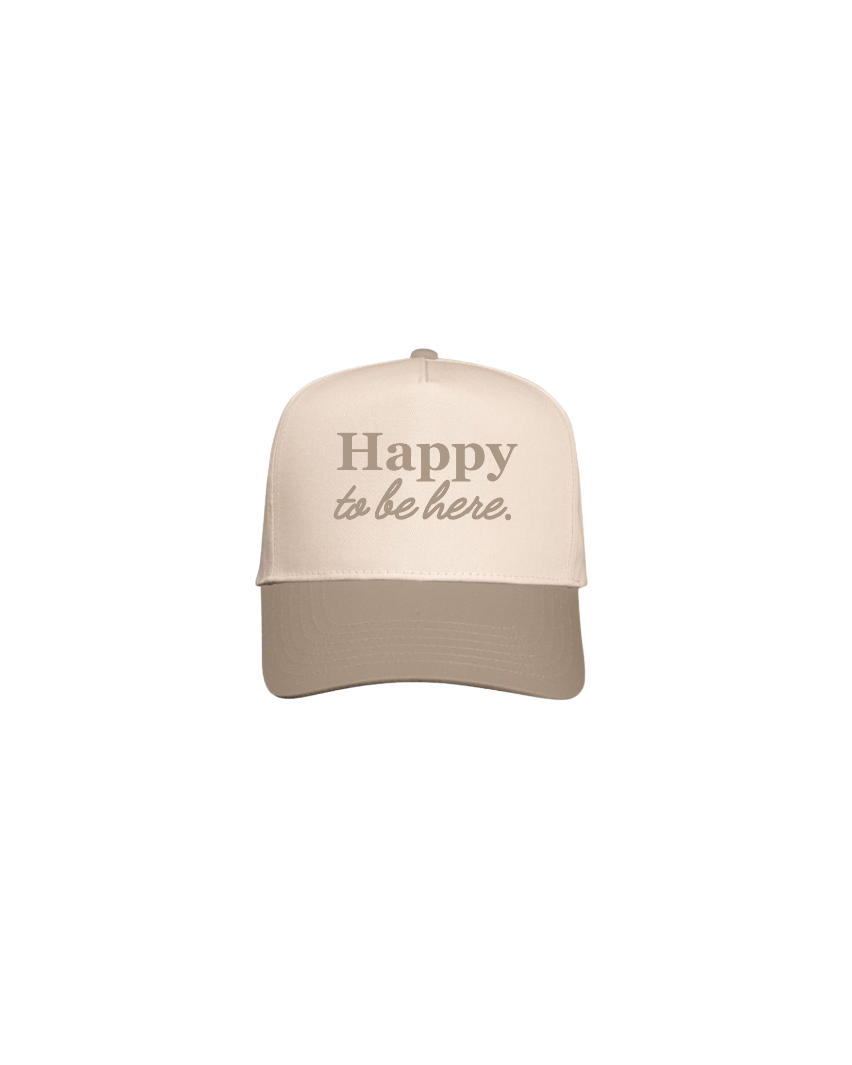 Happy to be here Structured Canvas Hat