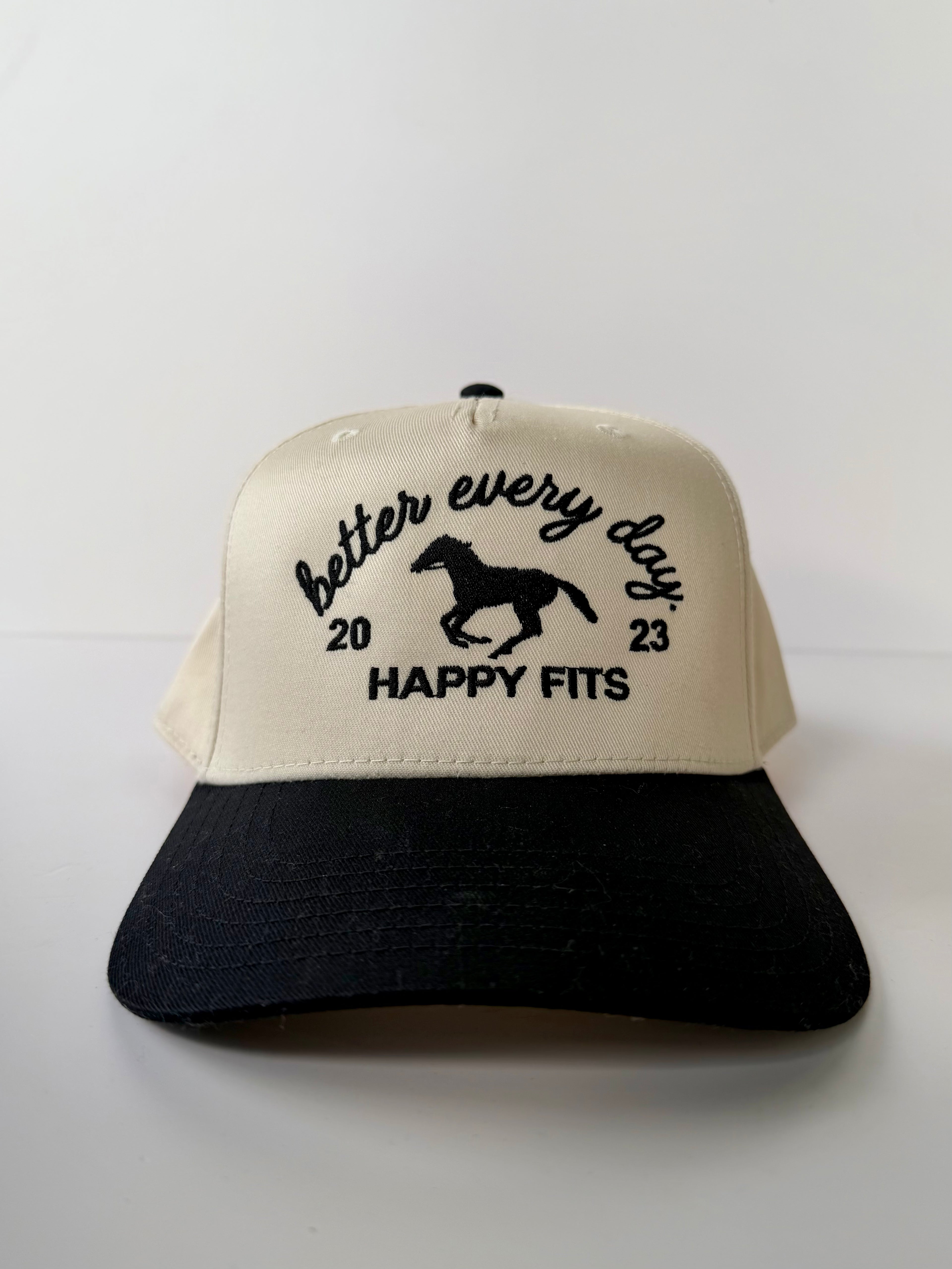 Better Every Day Embroidered Hat: Horse