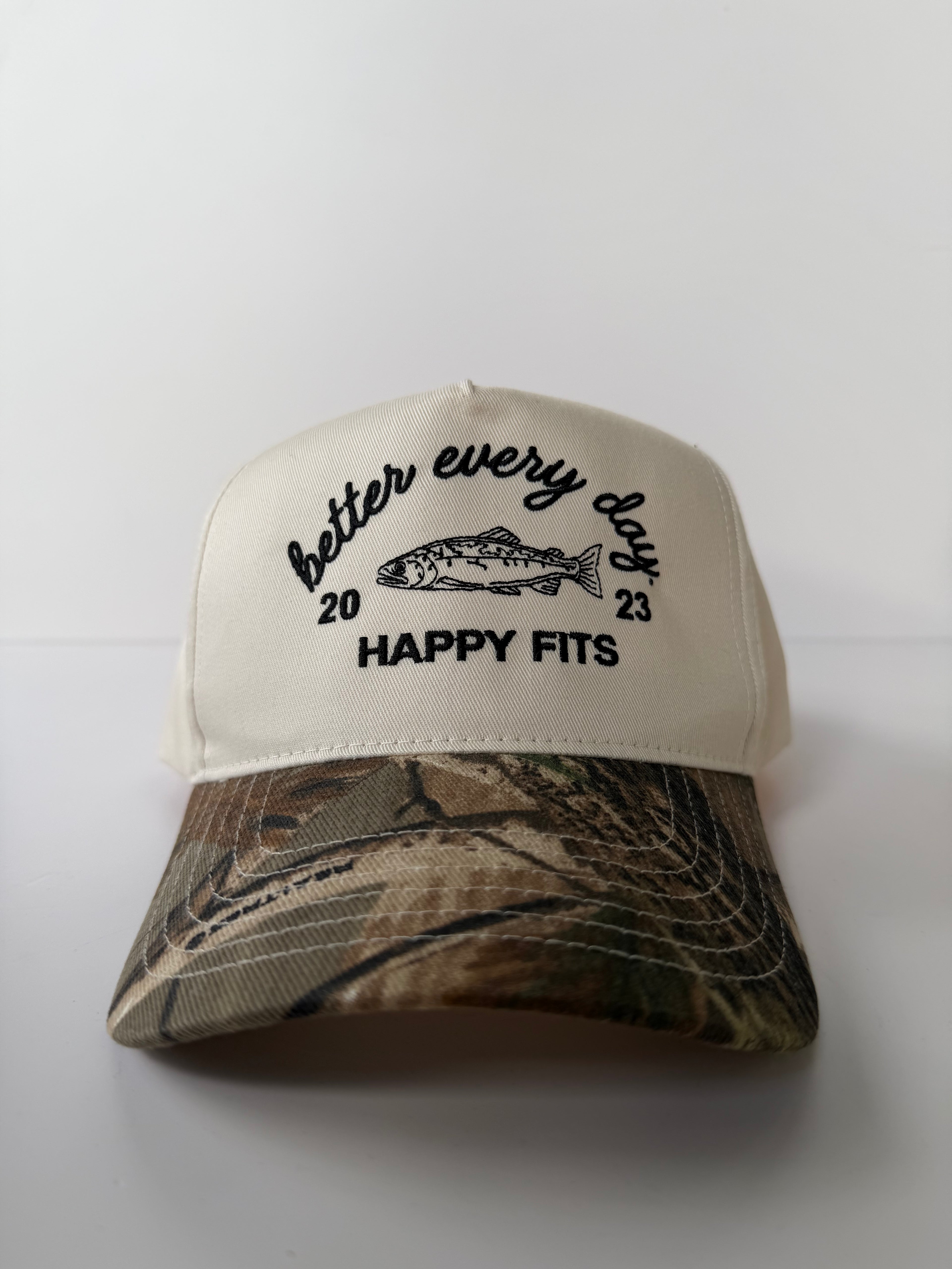 Better Every Day Embroidered Hat: Fish