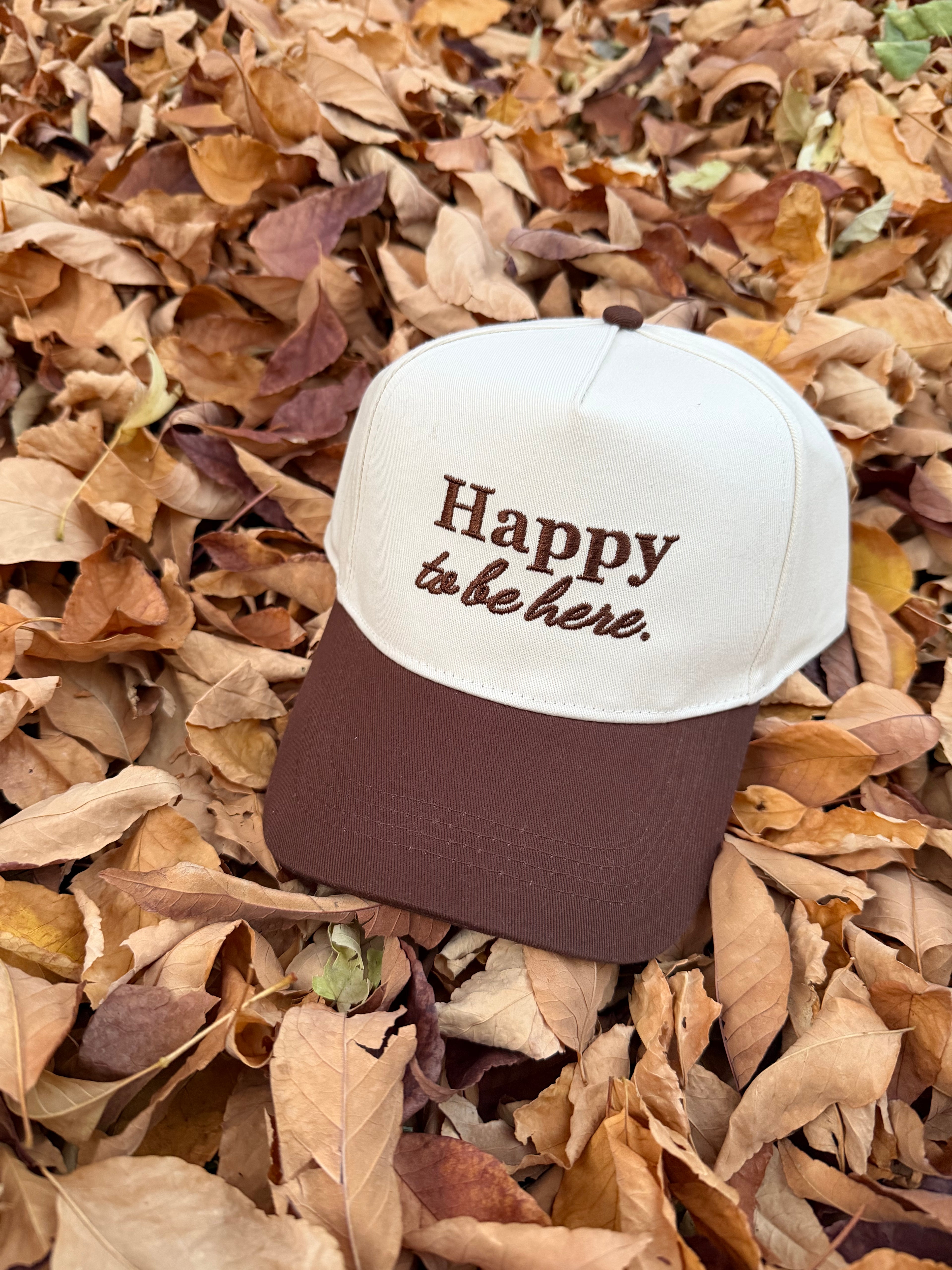 Happy to be here Structured Canvas Hat