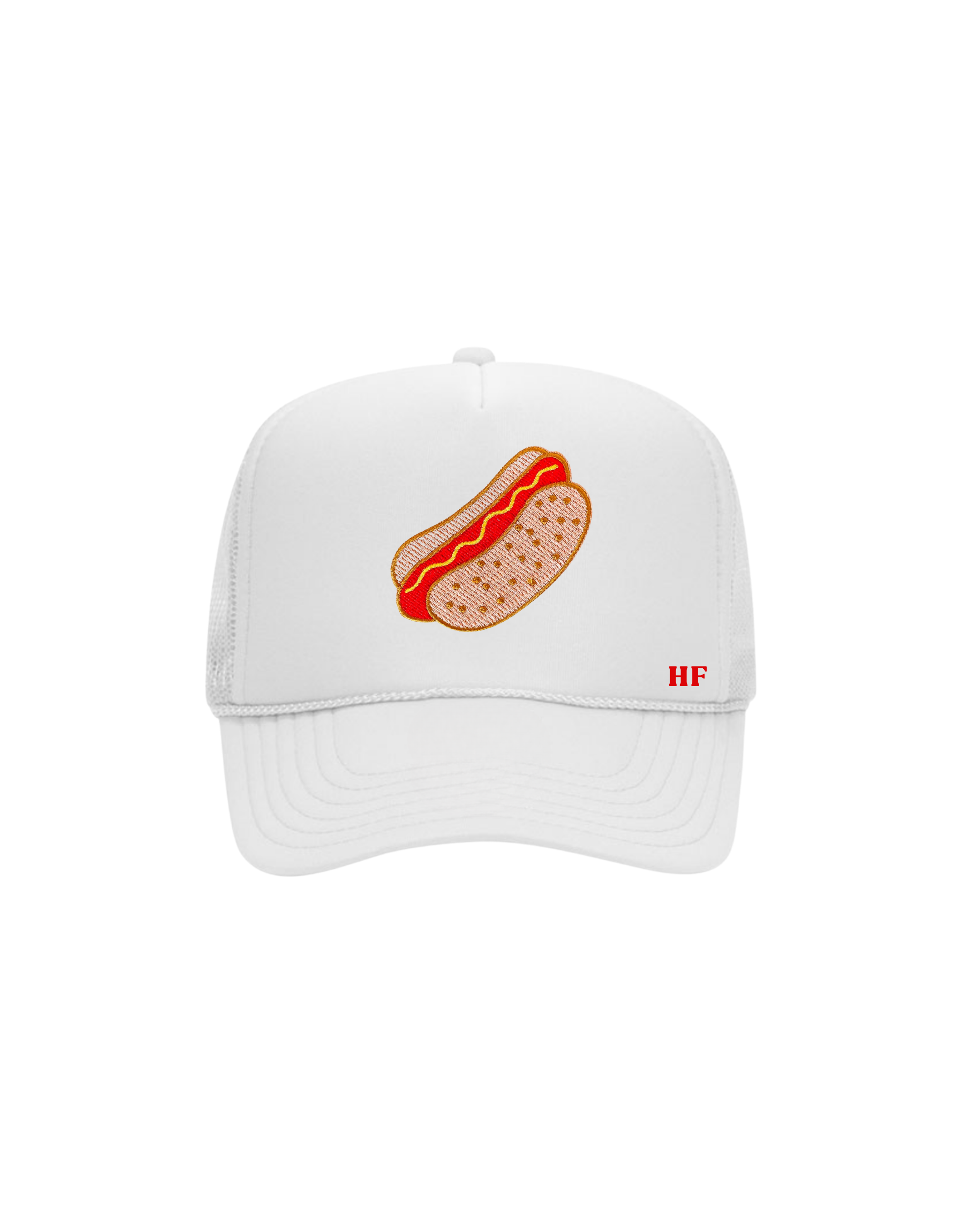 hot dog trucker hat