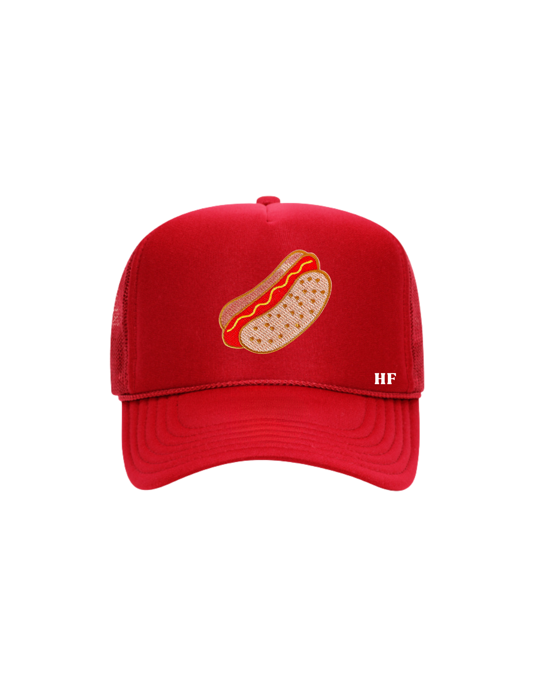 hot dog trucker hat